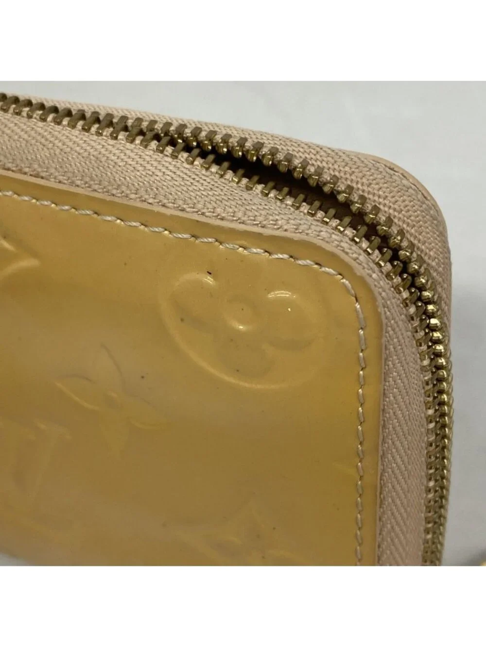 Louis Vuitton Coin Case Vernis Zippy Purse Rose Florentine